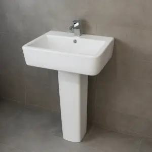 (해피콜 설치 가능)세면대 세면기 도기 긴다리세면기 수림바스 232