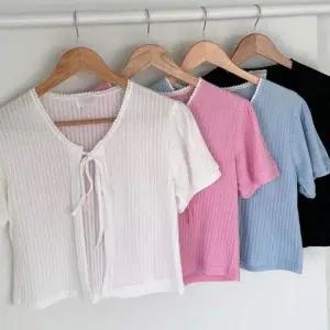 리본 TJ46HX95 307P703S 의류 빅사이즈 크롭 가디건 오픈