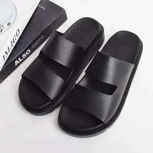 남성 IA011136 여성 플랫폼 블랙 쿠션슬리퍼 회사 사무실 실내화