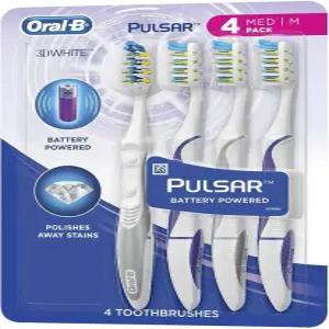 오랄비 진동 칫솔 플러스 전동 중간모 진동칫솔 로즈골드