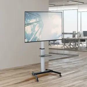 이동식 티비스탠드 TV스탠드 이동형 거치대 피봇 세로 가능 42-86인치 LG 삼성 호환