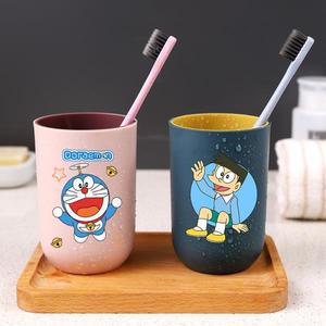도라에몽 홈 워터 컵 만화 애니메이션 어린이 구강 청결제 패션 대호환량 칫솔 아침 식사 머그잔 선물