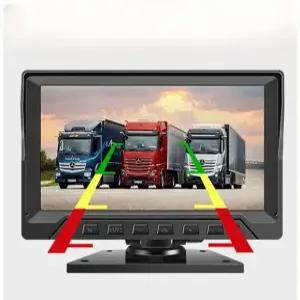 대형 화물차 후방 4채널 덤프트럭 동시 카메라 사각지대