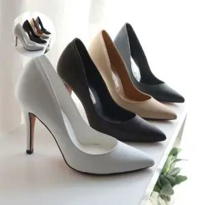 (제스트)뾰족코 국내제작 소가죽 킬힐 빅사이즈 얇은굽 하이힐