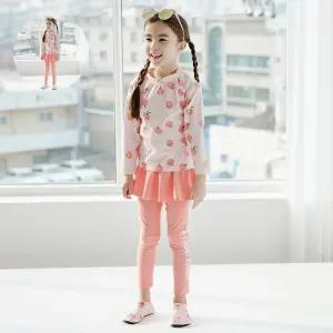 (제스트)베베샤 피치 상하복 래쉬가드 키즈수영복 아동