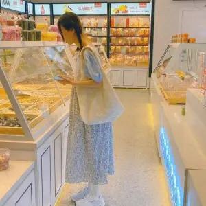 예쁜 CGR269B6 꽃무늬 자수가방 망사 데일리 패브릭 숄더백