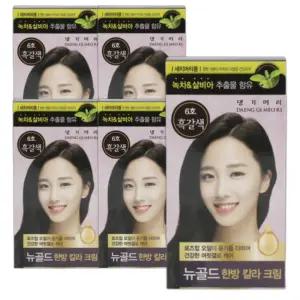 댕기머리 염색약 새치염색약 6호 5개