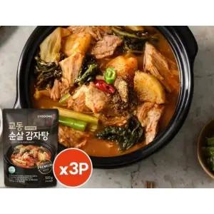 [교동] 뼈없는 순살 감자탕 프리미엄 500g X3팩 (실온) / 한국 즉석 간편 식사