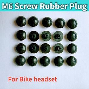 10pcs 고무  방수 M6 나사 방진 야외 MTB 자전거 헤드셋 캡 볼트 부품 줄기 상단 커버
