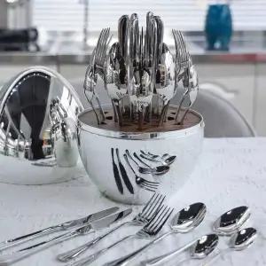 양식기 식기 모던 중식 달걀모양 포크 수저 카페