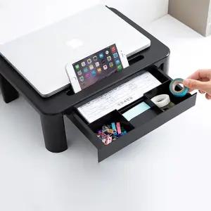 높이조절 모니터 거치대 받침대 사무용 책상컴퓨터 인체공학적 미니 테이블 스탠드 정리대 높이 서랍 추천