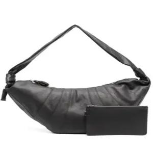 르메르 그레인 가죽 크로와상 숄더백 라지 다크초콜릿 BG0000 LL0018 BR490