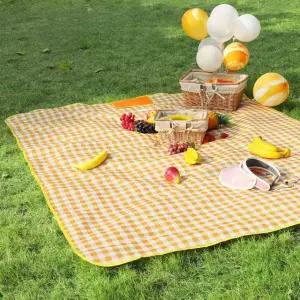 체크 부직포 방수매트 피크닉 돗자리 휴대용 캠핑용