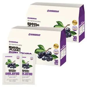 참앤들황토농원 맛있는 아로니아100 즙 30p 2.1L 2박스 간식 만들기 선물 생일 어린이날 생일파티