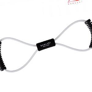 [2개구성] 8자형 그레이 헬스 근력운동 운동용 기구 탄력 튜빙 밴드 홈트 로잉 고무 스트레칭 KWB87D74