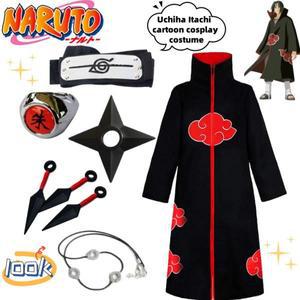 나루토 우치하 이타치 2차원 창조적 인 만화 코스프레 의상 성격 애니메이션 아카츠키 주변 조직 망토