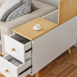 소파옆 협탁 사이드 소파 수납장 테이블 다기능 60x25x59 서랍장