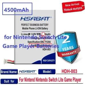 HSABAT HDH-003 HDH-001 HDH-002 Nintendo Switch 게임 플레이어 배터리용 4500mAh 배터리