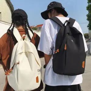 레터링 지퍼 배색 백팩 책가방 대학생가방 보부상Y