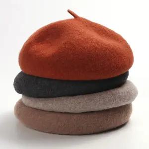 톤 여자울베레모 화가모자 레오파드베레모 스타일링 도토리모자 울 패션 컬러 다운 혼방