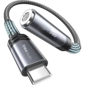 옵토프로 USB C타입 to 3.5mm 삼성 갤럭시 이어폰잭 오디오 젠더 18cm