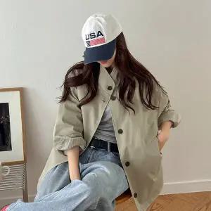 [빅사이즈]이블렛 플네아 하이넥 코튼 하프 자켓 제이스타일