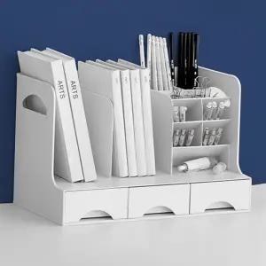 데스크 오거나이저 사무용 서랍함 문구 책상 정리함 용품 플라스틱 필기구 정리대 다용도 책꽂이 학생용