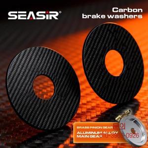 SEASIR DC 라운드 프로 베이트캐스팅 낚시 릴 디지털 컨트롤 하이브리드 세라믹 베어링 초경량 128g 올카본