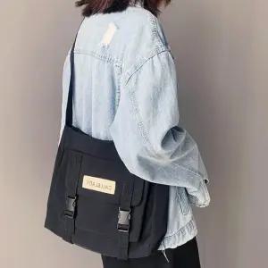 캔버스 투버클 크로스백 여자크로스백 여성크로스백 미니크로스백