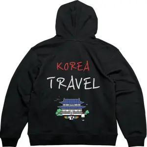 기모후드집업 뒷면 KOREA TRAVEL그림 다양한색상 전사이즈 남자기모후드집업