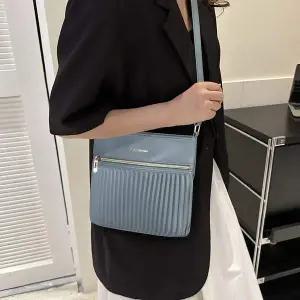 미니사각 ZTE205H7 잔지퍼 주름 베이직 크로스백 미니가방