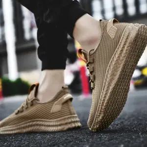 남자 아침 조깅화 런닝 신발(블랙/그레이/베이지)