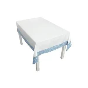 블루 직4 화살촉 인디고 패턴 하라홈 식탁보