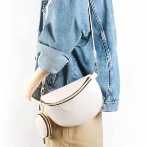 크로스백 반달가방 하프문 동전파우치포함 숄더백 mKT7+7CLt