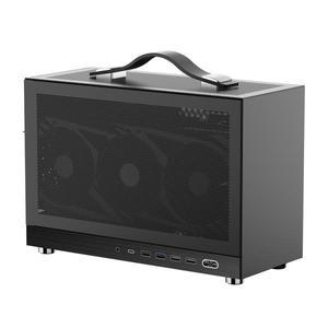 샤이니 스네이크 S300 프로 - 8.5L 메쉬 ITX 케이스 쿨링 팬 3개 지원 PCI-e 라이저 케이블 포함 305mm GPU