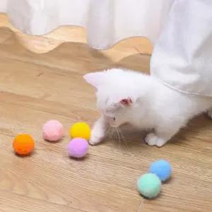 PET 고양이양모공 고양이 고양이사냥놀이 양모볼 냥모볼 장난감 공 12개입 고양이공