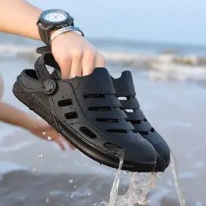 남여공용 여름 샌들 커플 비치 해변 남여공용 썸머 샌들 고무 남여공용물 슬리퍼 아쿠아 물놀이 슈즈 신발