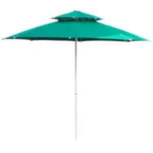 2단 파라솔 카나모 기본 녹색 1개 캠핑 비치 휴대용 야외 해변 접이식 그늘막 낚시