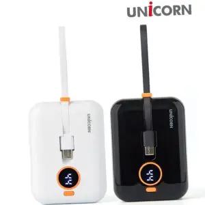 c 타입 보조 배터리 대용량 듀얼 휴대용 10000 mah 보조 배터리 8핀 케이블 기기 동시 잔량 2대