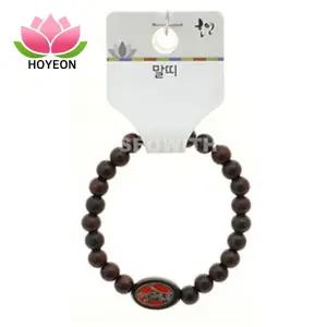 호연 불교 기원 팔찌 벽조목 어린이 띠 합장주 염주 (말)/디자인/용품/호안석/원석/반지/묵주/구슬/나무