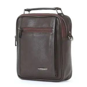 남성 소지품 미니 슬링백 크로스 사각 가방 브라운 직장인가방 30대남자가방 남성토트백