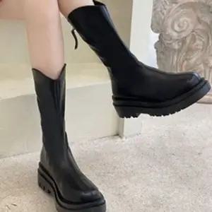 [에이치플러스몰]앵클 여성 추천 부츠 슈즈 꾸안꾸 여자 통굽 워커 부