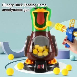 배고픈 오리 사냥 장난감  사격 표적 게임 공기총 소프트 총알 및 전자 점수판 탈착식