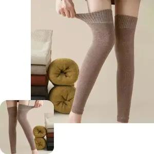 유바라 발토시 겨울 니삭스 레그워머 방한용 기모 다리 여성 보온 골프 55cm