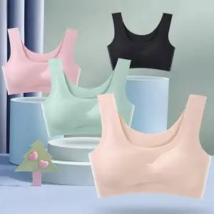 심리스 브라 편한 스포츠브라 데일리 노와이어 브라 여성 이너웨어 필라테스 런닝 요가