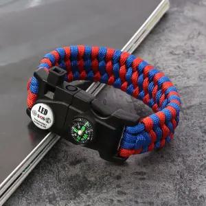 USIM제거핀 이시아르 생존팔찌 LED등 나침반 호루라기 밧줄등