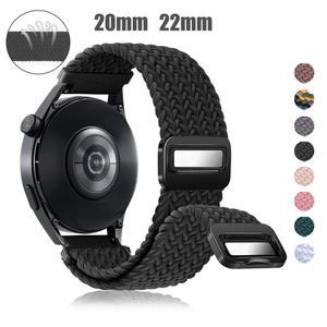 삼성 갤럭시 워치 7 FE 6 5 4, 기어 S3 버클 22mm S2/6 스트랩 나일론 밴드 4클래식 마그네틱 20mm 47/46/43mm용
