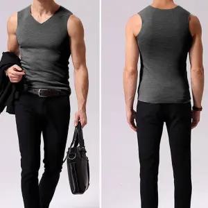 남성 기모 보온 런닝 나시 방한 스판 심리스 슬림핏 GaO3+2xlp