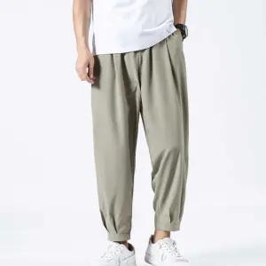 간절기 남자 와이드핏 통큰 바지 데일리 남성복 팬츠 apS4+9CeI