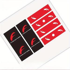 풀크럼 휠 림 데칼 세트 방수 및 자외선 차단 스티커 로드 바이크 스포크 밸브 캡 장식용